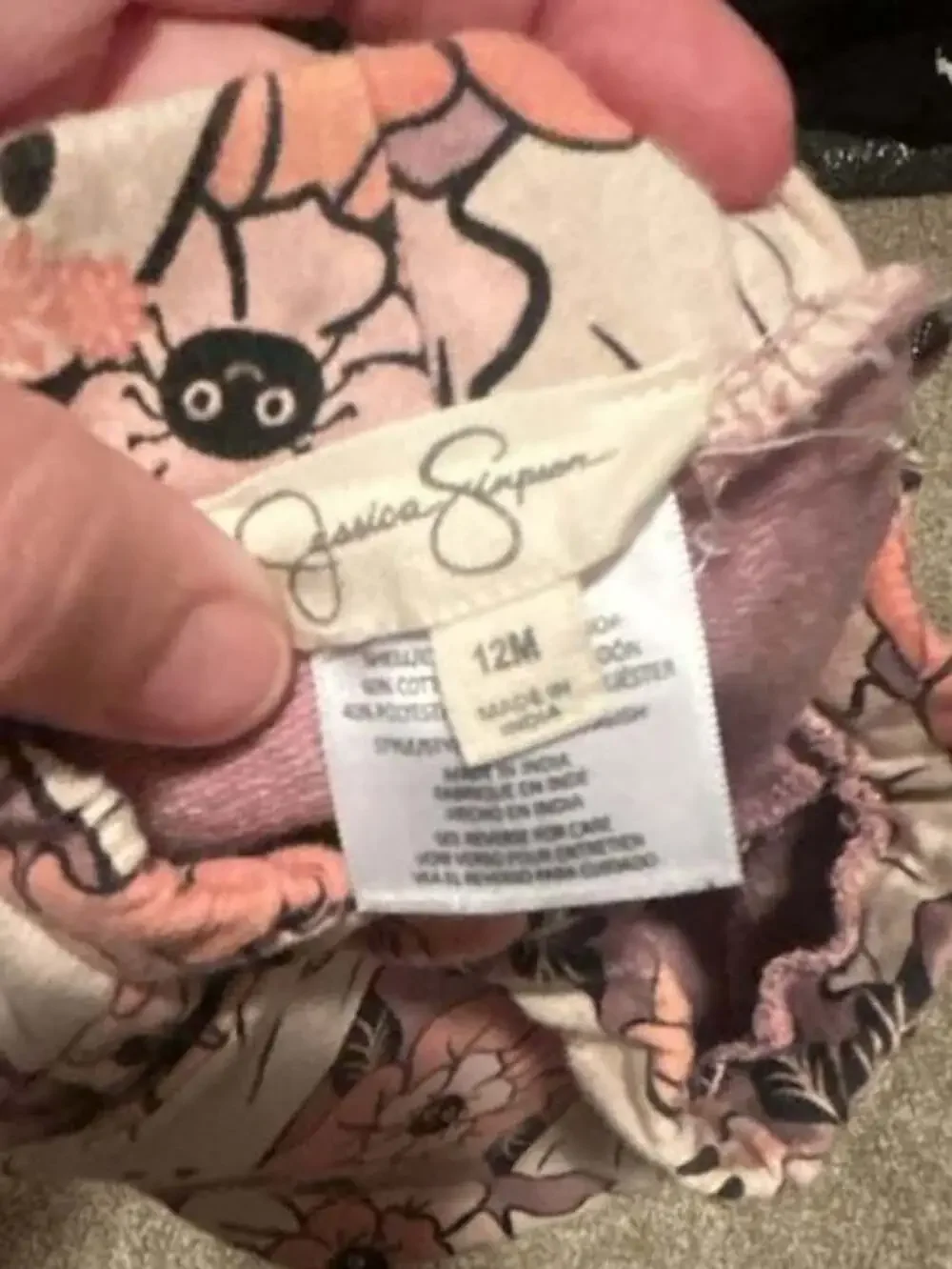 Jessica Simpson Outfit Set Size 12M Pink Ghost Floral